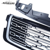 BUFEETERS Front Bumper Upper Grille Fit For 2017 2018 2019 2020 2021 2022 2023 2024 Range Rover Velar,Mesh Style,Black&Silver