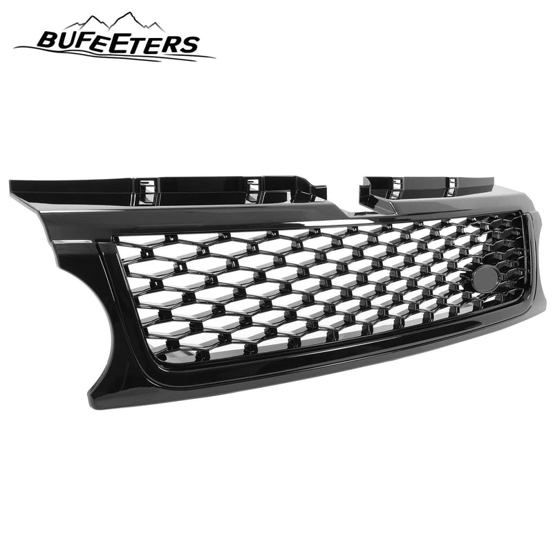 BUFEETERS  Front Grille Air Side Vent Set Fit For 2010 2011 2012 2013 Land Rover Range Rover Sport L320,Honeycomb Style,Gloss Black