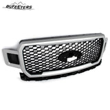 BUFEETERS  Front Radiator Grille Assembly Fit For 2018 2019 2020 Ford F-150,Honeycomb Style,Ingot Silver&Black
