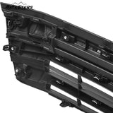 BUFEETERS Front Bumper Upper + Lower Grille w/Camera Hole Fit For 2017 2018 2019 Toyota Highlander,Factory Style,Chrome&Black