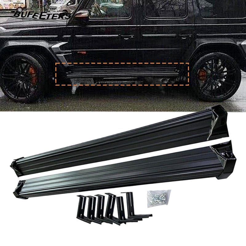 BUFEETERS Side Step Running Board Nerf Bar Fit For 2001-2018 Mercedes Benz W463 G-Class,Black