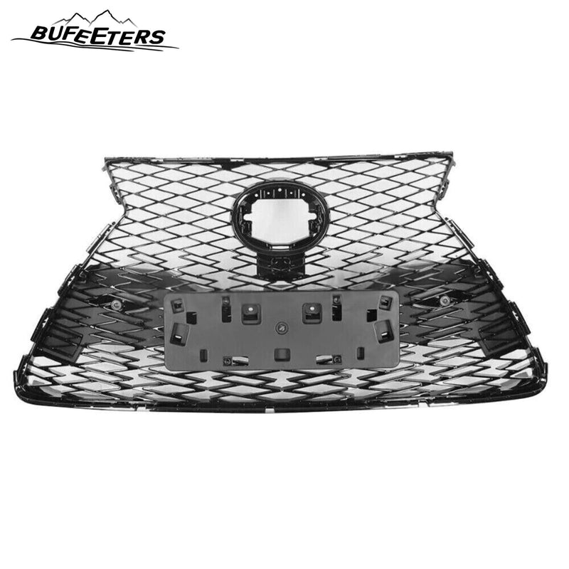 BUFEETERS  Front Bumper Grille With Chrome Trim Surround Fit For 2018 2019 2020 2021 Lexus NX300 F Sport,OE Style,Chrome&Gloss Black