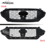 BUFEETERS Front Bumper Grille With Camera Hole Fit For 2019 2020 2021 2022 2023 2024 Ford Edge ST Sport,Honeycomb Style,Gloss Black