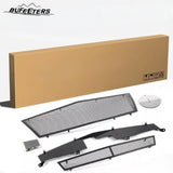 BUFEETERS  Front Bumper Stainless Steel Mesh Grille Fit For 2008 2009 2010 2011 2012 2013 Cadillac CTS/2011 2012 2013 CTS Coupe,Mesh Style,Black