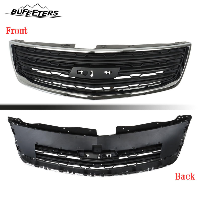 BUFEETERS  Front Bumper Upper Grille Fit For 2013 2014 2015 2016 2017 Chevy Chevrolet Traverse LS LT,
Mesh Style,Chrome&Black