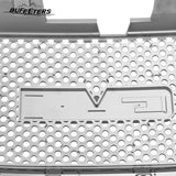 BUFEETERS Front Bumper Upper Grille Fit For 2007 2008 2009 2010 2011 2012 2013 2014 GMC Yukon/Yukon XL 1500 2500,Honeycomb Style,Chrome