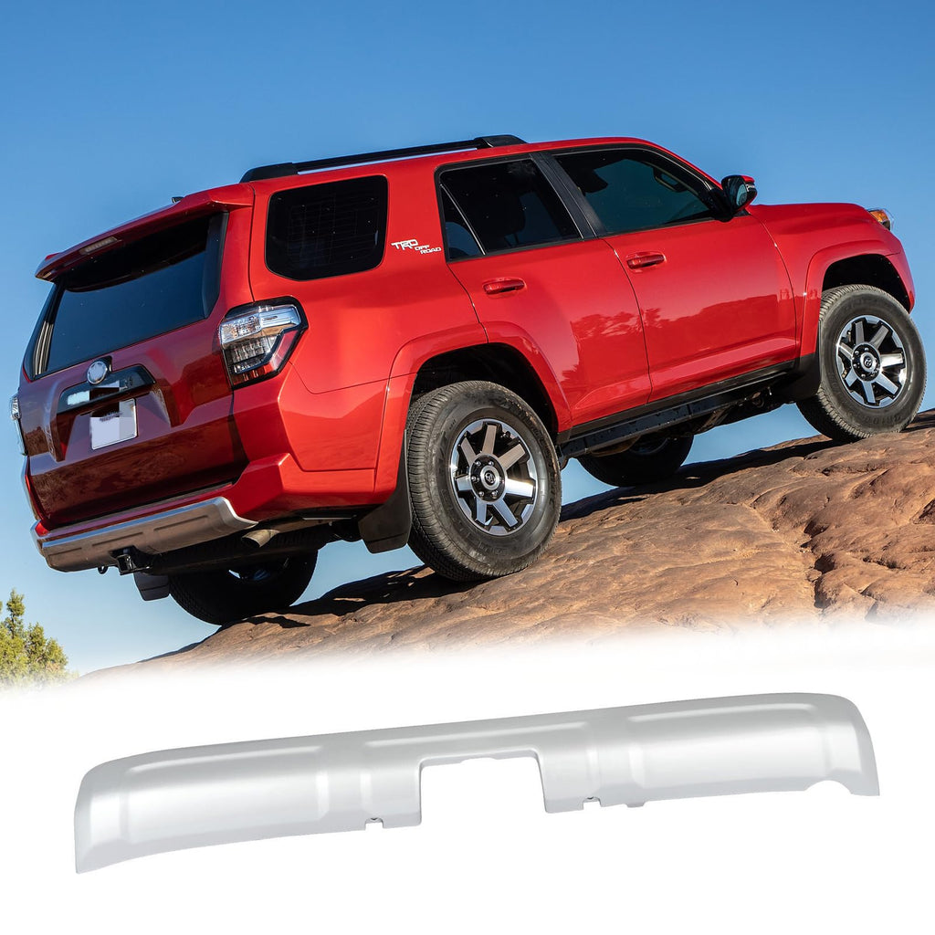 BUFEETERS Rear Lower Valance Bumper Cover Fit For 2014 2015 2016 2017 2018 2019 2020 2021 2022 2023 2024 Toyota 4Runner TRD Off Road,Silver