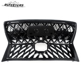 BUFEETERS Front Upper Grille Fit For 2014 2015 2016 2017 2018 2019 2020 2021 2022 LEXUS GX460,Mesh Style,Gloss Black