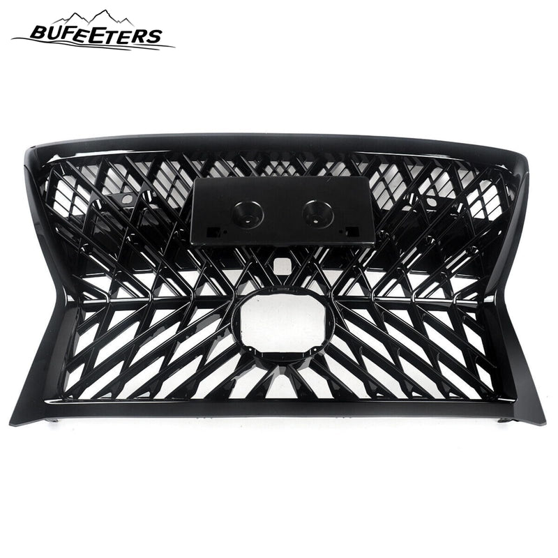 BUFEETERS Front Upper Grille Fit For 2014 2015 2016 2017 2018 2019 2020 2021 2022 LEXUS GX460,Mesh Style,Gloss Black