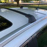 BUFEETERS 4Pcs Roof Rack Cross Bars + Side Rails Luggage Carrier Fit For 2012 2013 2014 2015 2016 Honda CRV CR-V,Factory Style,Black&Silver
