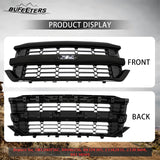 BUFEETERS  Front Upper Grille Fit For 2016 2017 2018 2019 Chevy Silverado 1500,Honeycomb Style,Gloss Black
