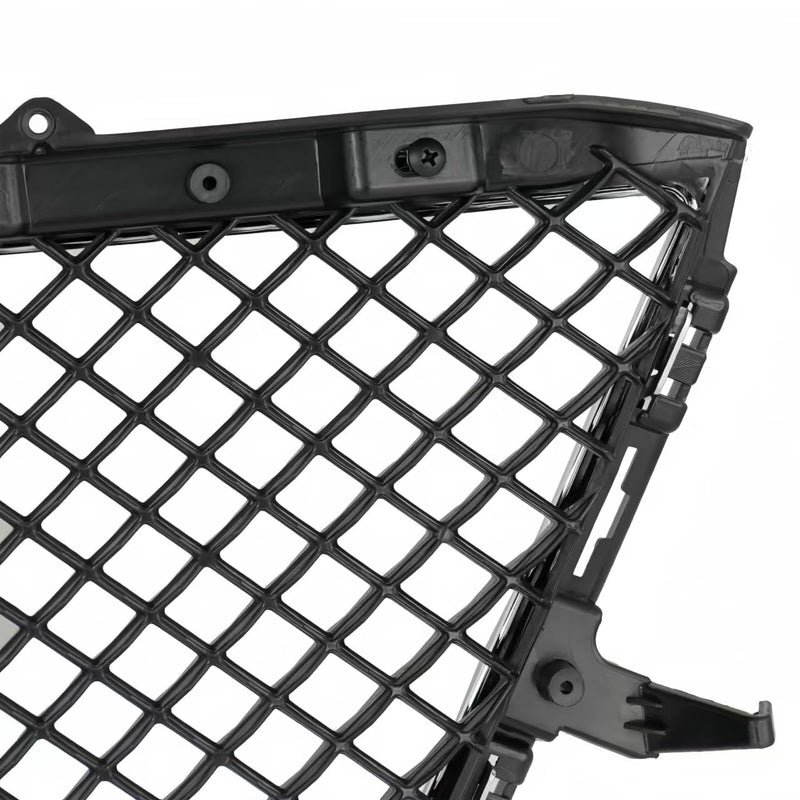 BUFEETERS  Front Upper Grille With Frame Fit For 2019 2020 Cadillac CT6,Honeycomb Style,Gloss Black