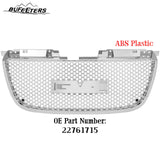 BUFEETERS Front Bumper Upper Grille Fit For 2007 2008 2009 2010 2011 2012 2013 2014 GMC Yukon/Yukon XL 1500 2500,Honeycomb Style,Chrome
