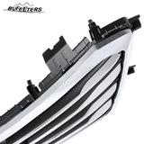 BUFEETERS    Front Bumper Upper Grille Fit For 2015 2016 2017 Hyundai Sonata,Factory Style,Chrome&Black