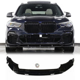 BUFEETERS Front Bumper Spoiler Splitter Lip Kit Fit For 2019 2020 2021 2022 2023 BMW X5 G05,Gloss Black