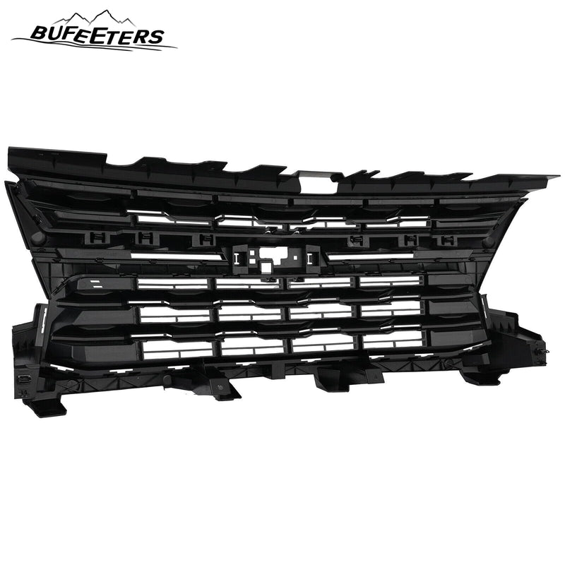 BUFEETERS Front Bumper Upper Grille  Grill W/ Gloss Black Trim Fit For 2021 2022 Chevrolet Colorado