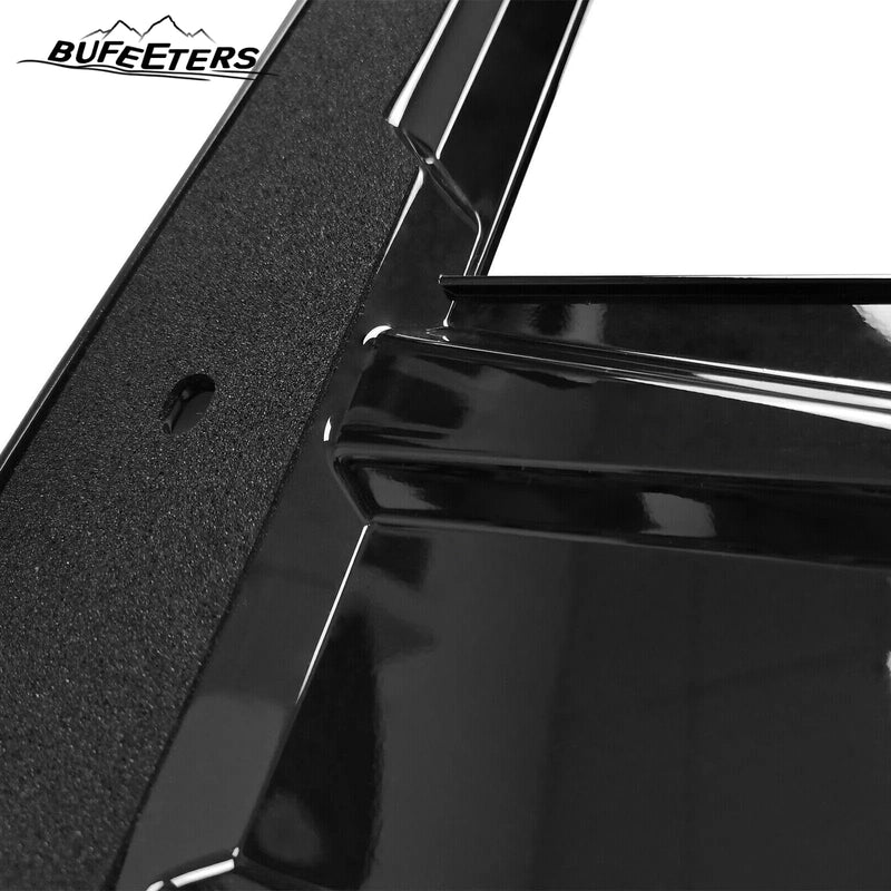 BUFEETERS Front Bumper Upper Grille Fit For 2014 2015 2016 Nissan Rogue,Honeycomb Style,Chrome&Black