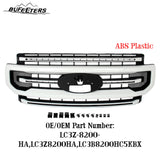 BUFEETERS Front Bumper Upper Grille Fit For 2020 2021 2022 F-250 F-350 F-450 F-550 Super Duty,Platinum Style,Oxford White&Matte Black
