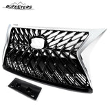 BUFEETERS Front Upper Grille Fit For 2014 2015 2016 2017 2018 2019 2020 2021 2022 LEXUS GX460,Factory Style,Chrome&Black
