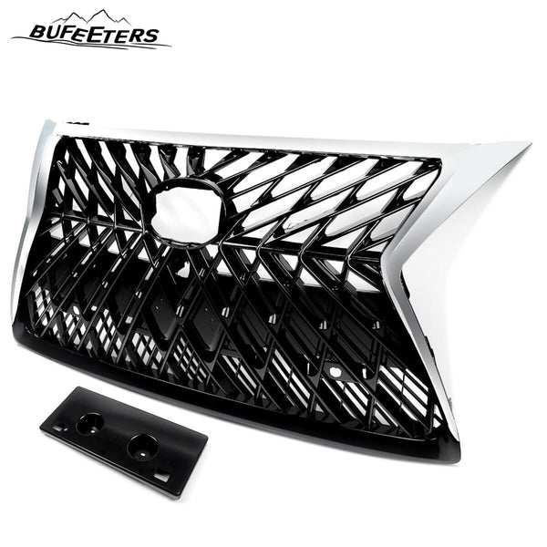 BUFEETERS Front Upper Grille Fit For 2014 2015 2016 2017 2018 2019 2020 2021 2022 LEXUS GX460,Factory Style,Chrome&Black