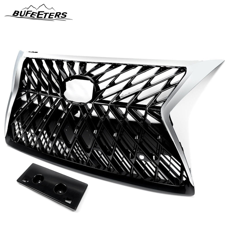BUFEETERS Front Upper Grille Fit For 2014 2015 2016 2017 2018 2019 2020 2021 2022 LEXUS GX460,Factory Style,Chrome&Black