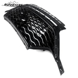 BUFEETERS Front Bumper Upper Grille Grill Fit For Ford Explorer ST 2020 2021 2022,Honeycomb/ST Style,Gloss Black