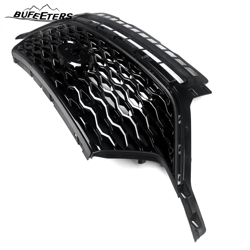 BUFEETERS Front Bumper Upper Grille Grill Fit For Ford Explorer ST 2020 2021 2022,Honeycomb/ST Style,Gloss Black