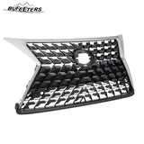 BUFEETERS Front Grille Fit For 2020 2021 2022 2023 LEXUS GX460,Mesh Style,Dark Gray W/Chrome Frame
