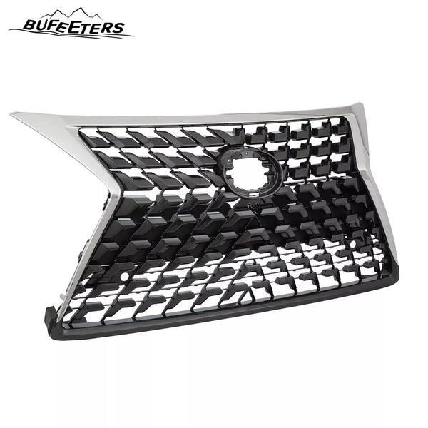 BUFEETERS Front Grille Fit For 2020 2021 2022 2023 LEXUS GX460,Mesh Style,Dark Gray W/Chrome Frame