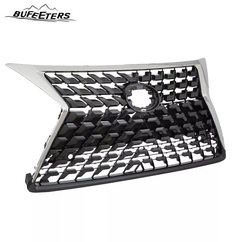 BUFEETERS Front Grille Fit For 2020 2021 2022 2023 LEXUS GX460,Mesh Style,Dark Gray W/Chrome Frame