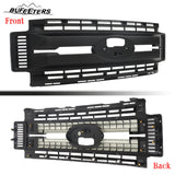 BUFEETERS Front Bumper Upper Grille Fit For 2017 2018 2019 F-250 F-350 Super Duty,XL Style,Matte Black