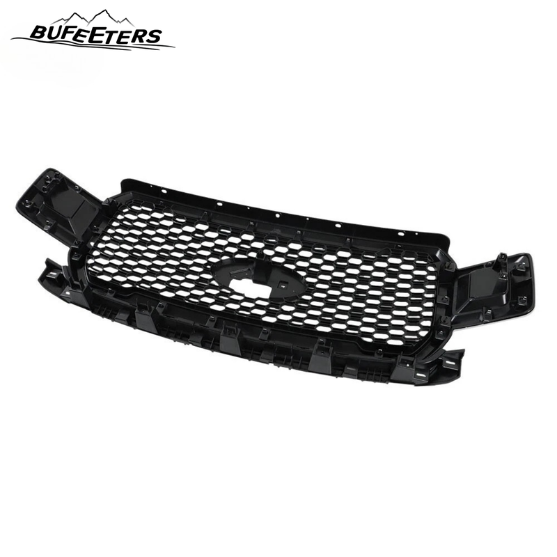 BUFEETERS  Front Bumper Upper Grille Assembly Fit For 2018 2019 2020 Ford F-150,Honeycomb Style,Chrome&Black