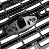 BUFEETERS  Front Bumper Upper Grille Fit For 2015 2016 2017 Ford F150 F-150,Horizontal Style,Matte Black
