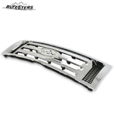 BUFEETERS  Front Upper Grille Fit For 2009 2010 2011 2012 2013 2014 Ford F150 F-150 XLT,Chrome Shell w/ Black Insert