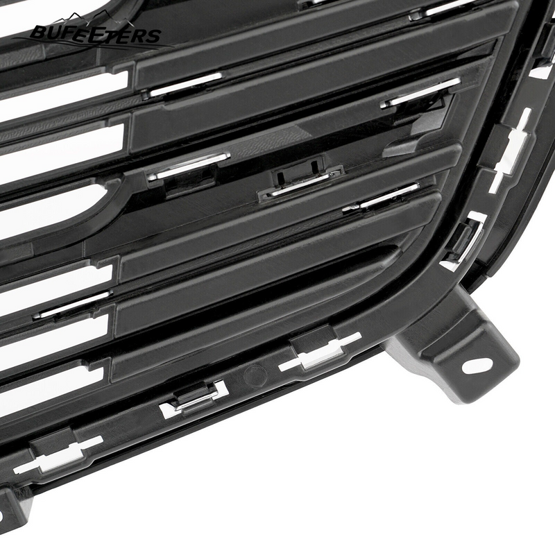 BUFEETERS   Front Bumper Upper Grille Fit For 2016 2017 2018 2019 2020 Cadillac XT5,Horizontal Billet  Style,Chrome&Black