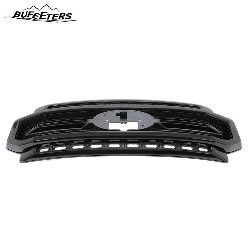 BUFEETERS Front Bumper Upper Grille Fit For 2020 2021 2022 2023 F-250 F-350 F-450 F-550 Lariat Super Duty,Mesh Style,Gloss Black