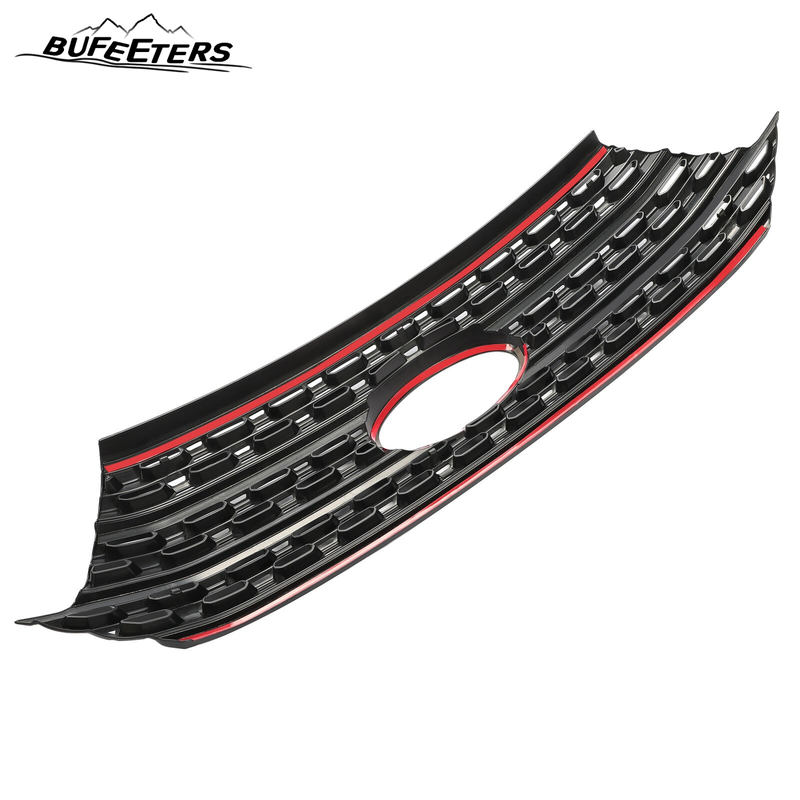 BUFEETERS Front Radiator Grille Overlay Cover Fit For 2020 2021 2022 2023 2024 Ford Explorer Base XLT,Mesh Style,Gloss Black