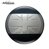 BUFEETERS Rear Spare Tire Cover Fit For 2020 2021 2022 2023 2024 2025 Land Rover Defender 90/110/130 Wheel Cover,Eiger Grey&Gloss Black