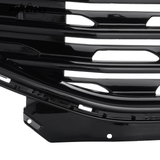 BUFEETERS  Front Bumper Upper Grille Cover W/o Camero Hole Fit For 2019 2020 2021 2022  Ford Edge SE SEL,Mesh Style,Gloss Black