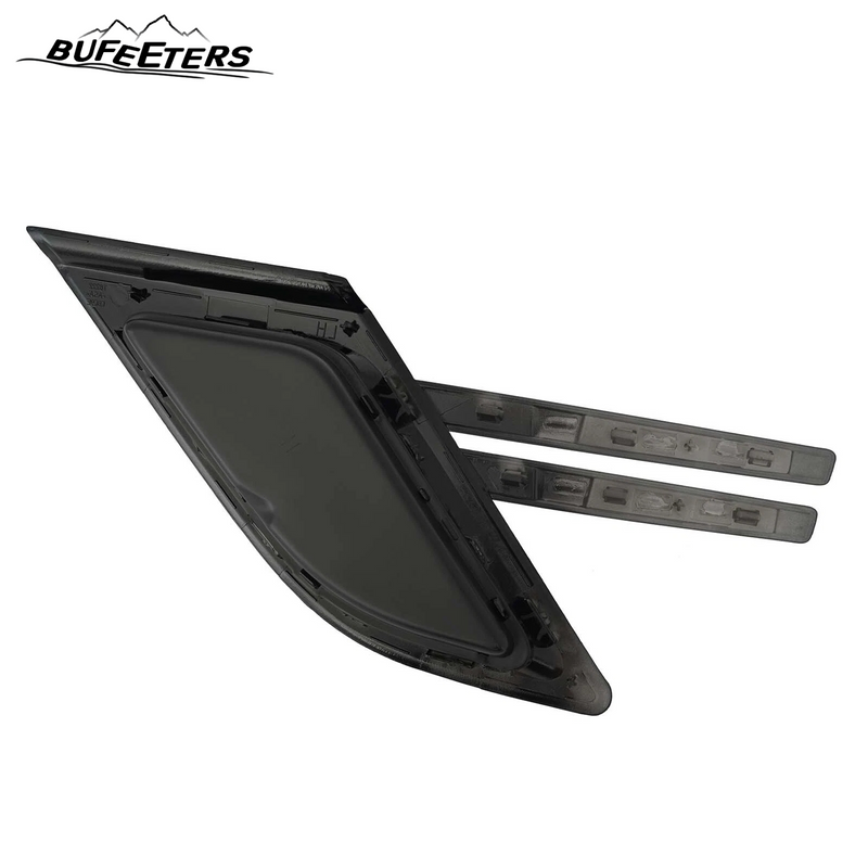 BUFEETERS  Front Grille Air Side Vent Set Fit For 2014 2015 2016 2017 Range Rover Sport,Mesh Style,Gloss Black