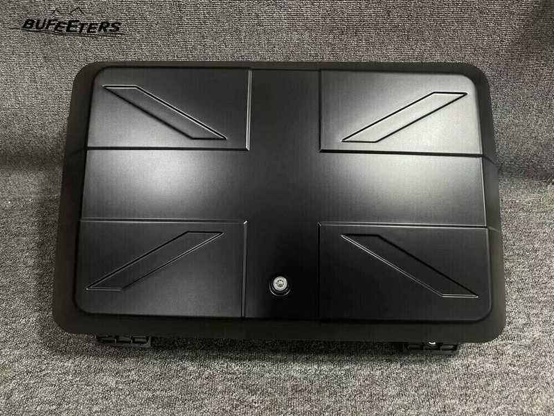 BUFEETERS  Exterior Side Mounted Gear Box Carrier Fit For 2020 2021 2022 2023 2024 Land Rover Defender 90 110 130,Matte Black