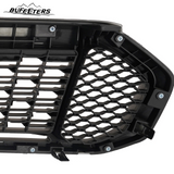 BUFEETERS Front Bumper Upper Grille Fit For 2019 2020 2021 2022 2023 Ford Ranger,Honeycomb Style,Matte Black