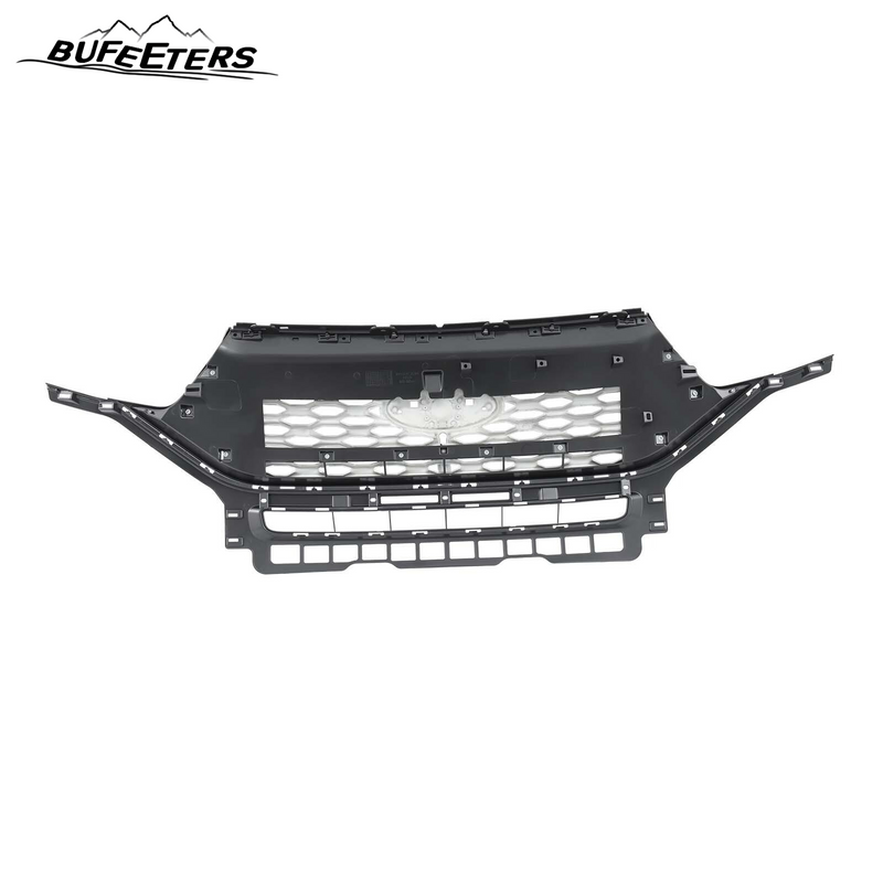 BUFEETERS Front Bumper Upper Grille Grill Fit For Ford Explorer ST 2020 2021 2022,Honeycomb/ST Style,Gloss Black