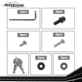 BUFEETERS Side Mounted Gear Storage Box Carrier Fit For 2020 2021 2022 2023 2024 Land Rover Defender 90 110 130,Black Mixed Silver