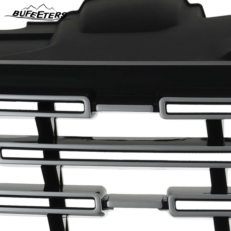 BUFEETERS Front Bumper Upper Grille Fit For 2023 2024 Land Rover Range Rover Vogue L405,Mesh Style,Chrome&Black