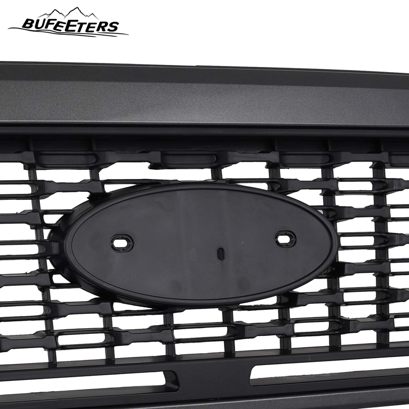 BUFEETERS   Front Upper Grille Fit For 2019 2020 2021 2022 2023 Ford Ranger,Honeycomb Style,Gray