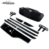 BUfeeters 10Pcs Front Grille Side Fender Kit Fit For 2017 2018 2019 2020 2021 2022 2023 Land Rover Discovery 5 L462,Dynamic Style,Gloss Black