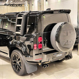 BUFEETERS Rear Spare Tire Cover for 2020 2021 2022 2023 2024 Land Rover Defender 90/110/130 Wheel Cover Gloss Black