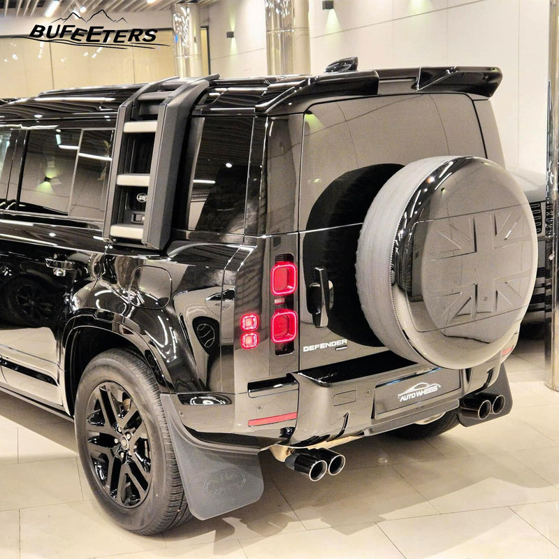 BUFEETERS Rear Spare Tire Cover for 2020 2021 2022 2023 2024 Land Rover Defender 90/110/130 Wheel Cover Gloss Black