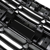 BUFEETERS Front Bumper Upper Grille Fit For 2016 2017 2018 2019 Chevrolet Silverado 1500,Honeycomb Style,Chrome&Black